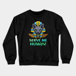 Sphynx Cat Pharao Egyptian Kitty Crewneck Sweatshirt